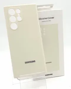 Белый Силиконовый Защитный чехол для Samsung Galaxy S22 Ultra