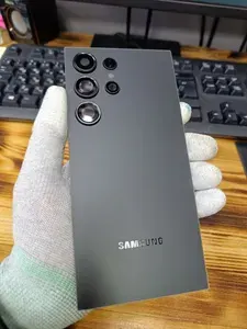 Задняя крышка/стекло для Samsung Galaxy S24 Ultra (S928F) в сборе со стеклом камеры - Черный