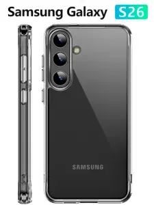 ZAZPOL Чехол для Samsung Galaxy S26/ Самсунг Галакси С26 прозрачный, противоударный