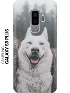 Силиконовый чехол на Samsung Galaxy S9+ / Самсунг С9 Плюс с принтом "Довольный пес"