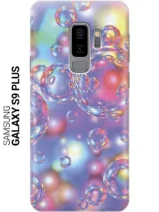 Силиконовый чехол на Samsung Galaxy S9+ / Самсунг С9 Плюс с принтом "Необычные пузырьки"
