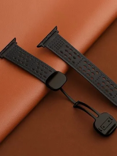 Кожаный ремешок с перфорацией для Samsung Galaxy Watch Ultra, сменный ремешок