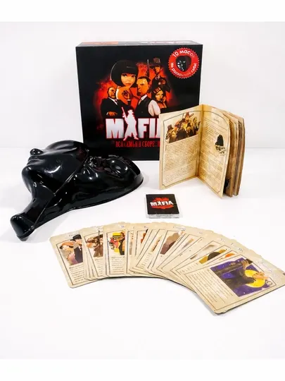 Настольная игра Mafia с масками, карточная игра Мафия, Party game для компании