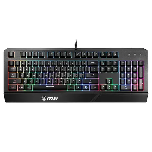 Клавиатура MSI Vigor GK20 RU черный USB Multimedia for gamer LED