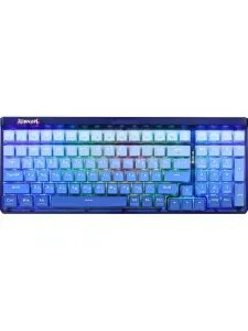 Redragon Garen Pro RU Беспроводная механическая клавиатура, русская раскладка, белая, синяя