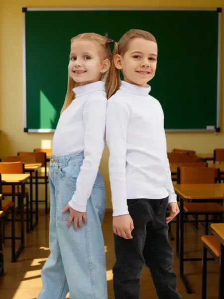 GAVVHAR Водолазка детская трикотажная повседневная
