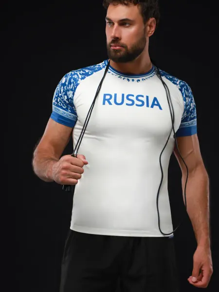 SPORT GEAR Футболка с принтом Россия