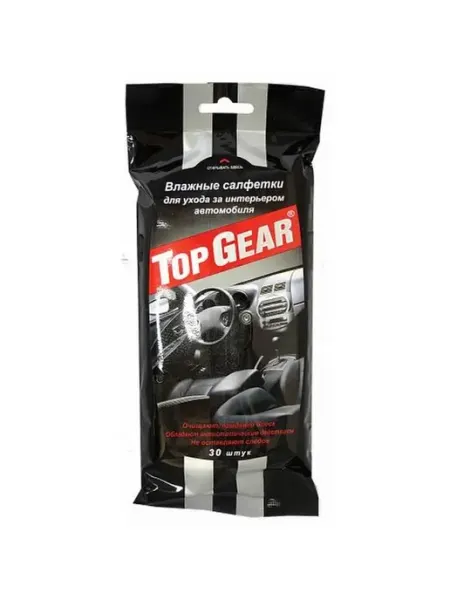 Top Gear Влажные салфетки для салона автомобиля