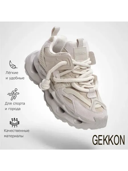 GEKKON Спортивные кроссовки на платформе дышащие