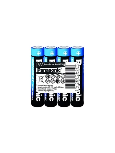 Батарейки Panasonic R6RZ, R03RZ, R6BER, R03BER Red Zinc/General Purpose, солевые