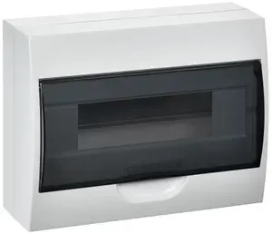 Корпус пластиковый ЩРН-П-12 черная прозрачная дверь IP41 GENERICA