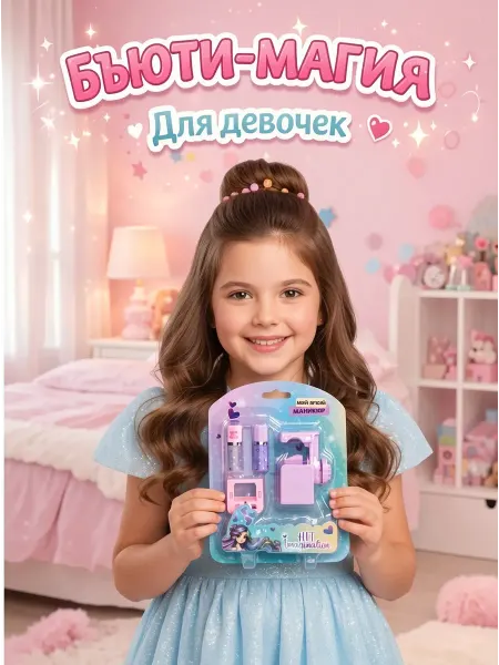 Genio kids Набор детской косметики Мой яркий маникюр