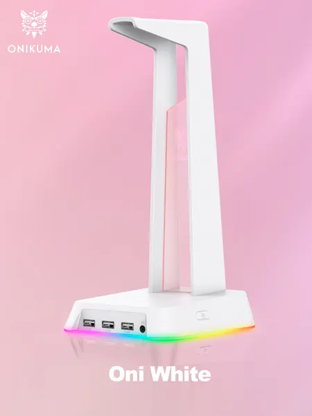 Подставка для наушников ONIKUMA Oni Black черная c RGB подсветкой