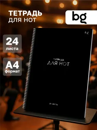 Тетрадь для нот А4 на кольцах