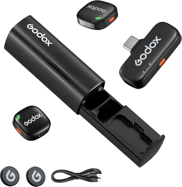 Беспроводной микрофон Godox C01 Kit 2 (USB-C) — Профессиональный звук