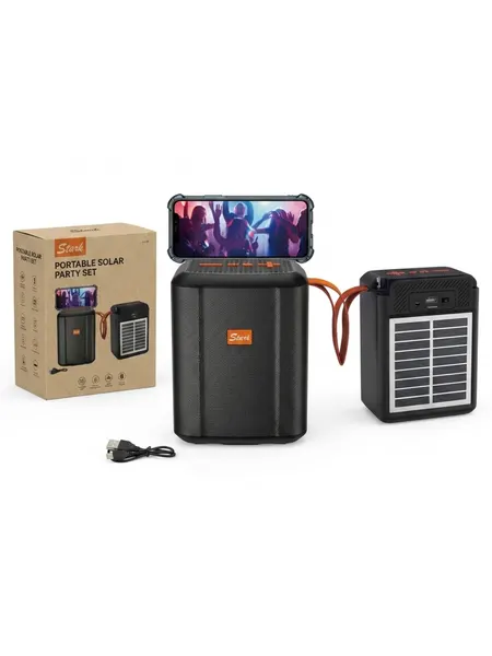 ZQS820 беспроводная колонка Bluetooth, караоке, с RGB подсветкой, с микрофоном и пультом