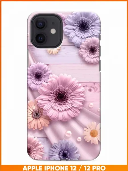 Чехол на Iphone 12 с принтом Цветочки нежные Case Face