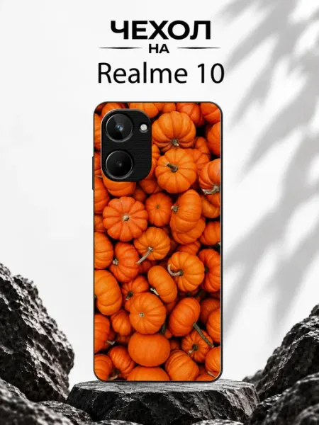 Чехол на Realme 10 с принтом Тыквенный урожай GDario