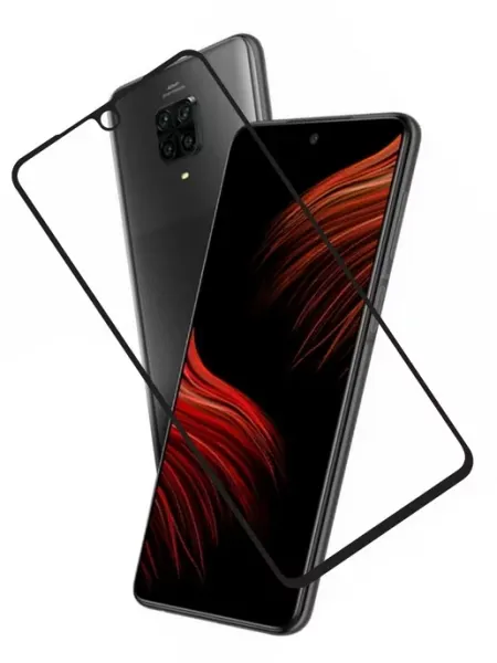 Защитное стекло для Xiaomi Poco M2 Pro с вырезом HD+ Mobileplus