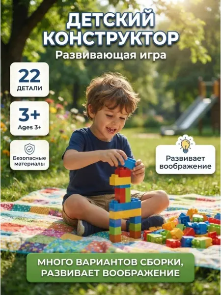 Кубики для творчества детей, безопасный пластик toysbaby