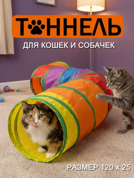 Игровой тоннель для кошек