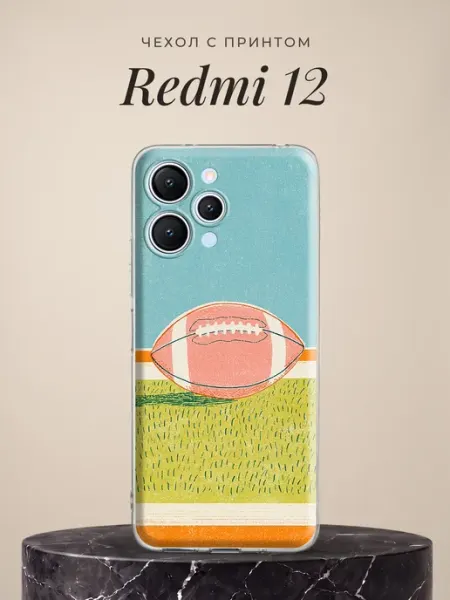 Чехол на Redmi 12 с принтом Xiaomi