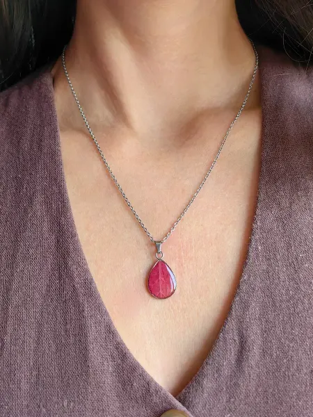 Summer in gift Подвеска из эпоксидной смолы с листиком клена