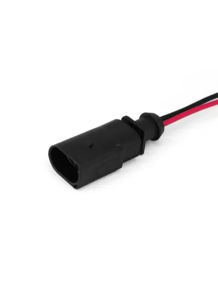 Разъем компрессора кондиционера 1J0973802 (2pin) Автоэлектрика