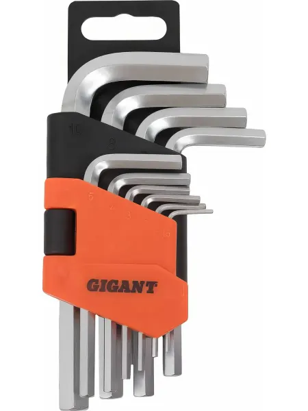 GIGANT Набор шестигранных коротких ключей 10 шт GKSH-10