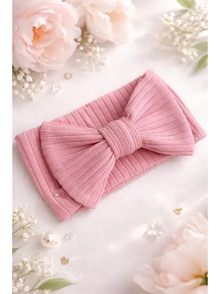 GILDI KIDS Повязка на голову для новорожденных в рубчик