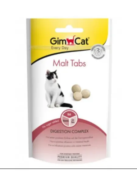 Gimcat Лакомство для кошек Malt Tabs