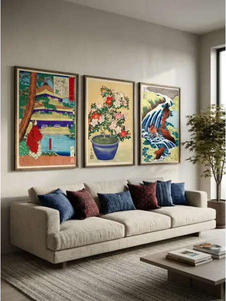 Набор из 3х постеров 50x70 см - Japanese Art Патетика