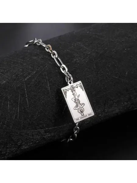 Браслет на руку цепь Карта Таро Повешенный be self true jewel