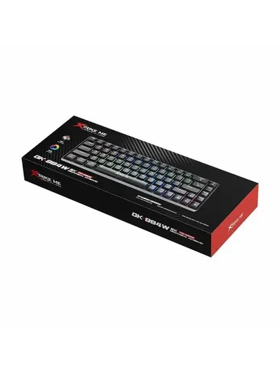 Клавиатура XStrike Me GK-994W BK, беспроводная, механическая, RGB подсветка