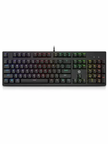 Механическая игровая клавиатура HP GK100F с RGB подсветкой, проводная
