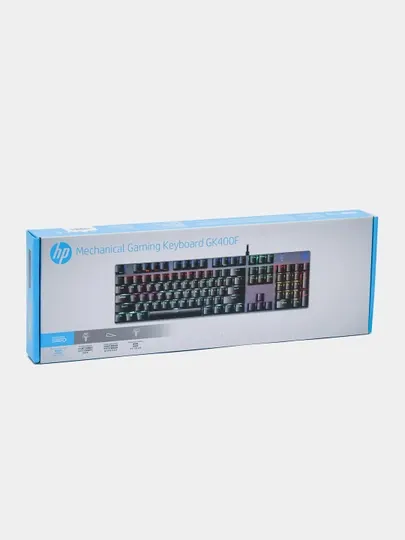 Клавиатура проводная HP GK400F, игровая механическая