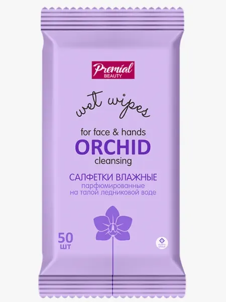 Влажные салфетки "la fleur", для очищения, с ароматом орхиде… Premial