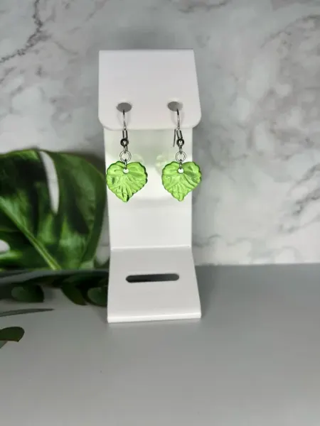 Серьги листья