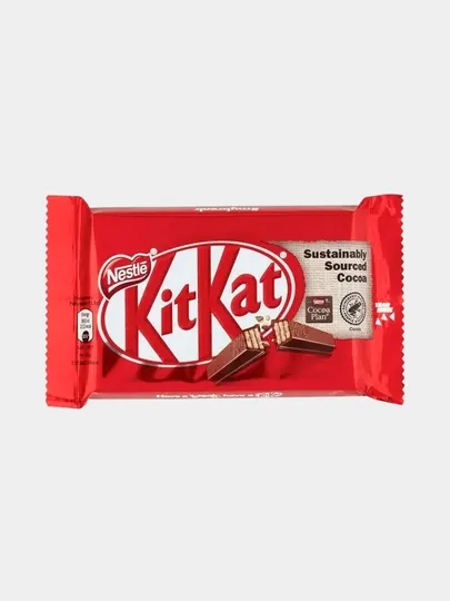 KitKat®. Молочный и темный шоколад с хрустящей вафлей с начинкой со вкусом какао, 99г - Шоколад