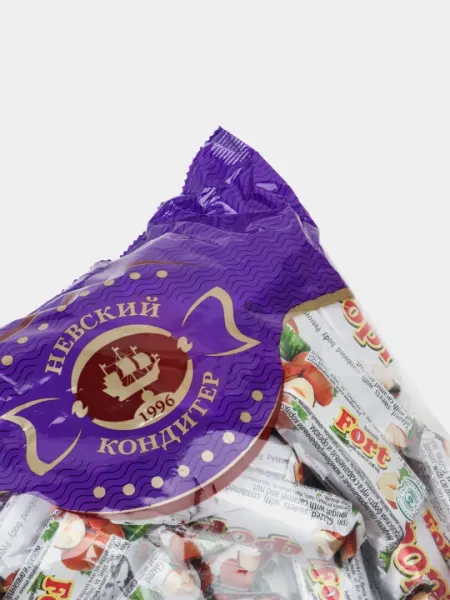 Невский - Конфеты Петровский форт нуга с карамелью и орехом, 1 кг - Конфеты, карамель, леденцы