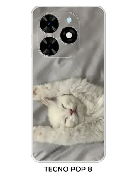 Чехол на Tecno pop 8 котиками NOOTO