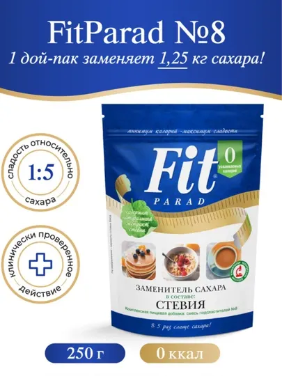 Фит парад 8 - Сахарозаменители