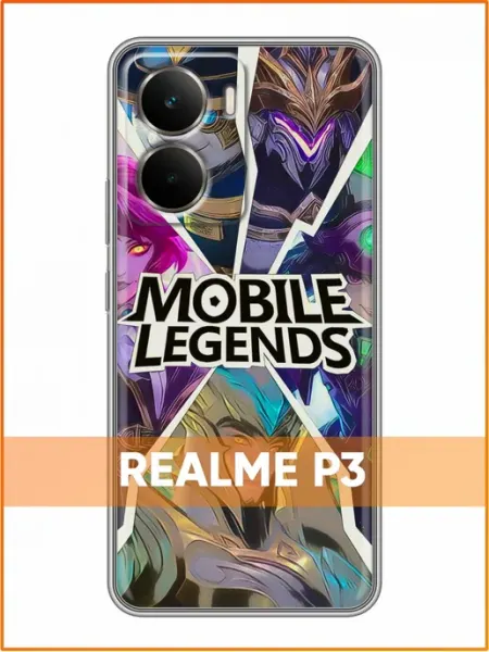 Чехол на Realme P3 с принтом Mobile Legends Case Face