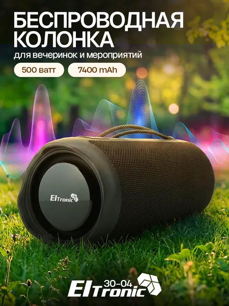Портативная колонка Eltronic "Simply 30-04", Bluetooth, 2500mAh, черная