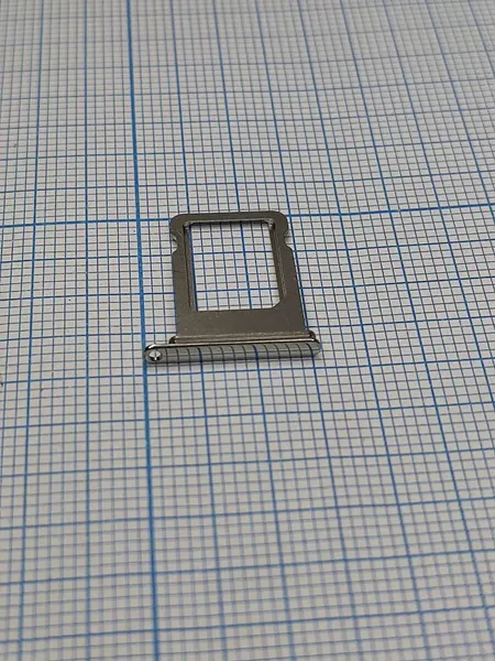 Держатель SIM-карты (лоток) для Apple iPhone X, белый / серебристый
