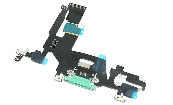 Шлейф с разъемом зарядки OEM для Apple iPhone 11 зеленый
