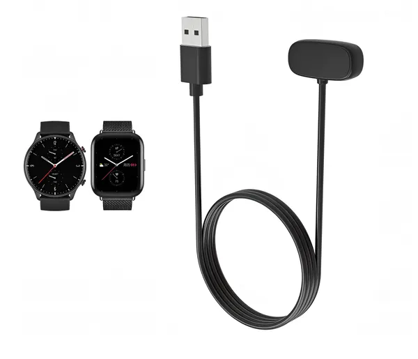 USB беспроводное зарядное устройство кабель док-станция для смарт-часов Amazfit GTS 2e/Amazfit GTS 2 mini/ Amazfit GTR 2