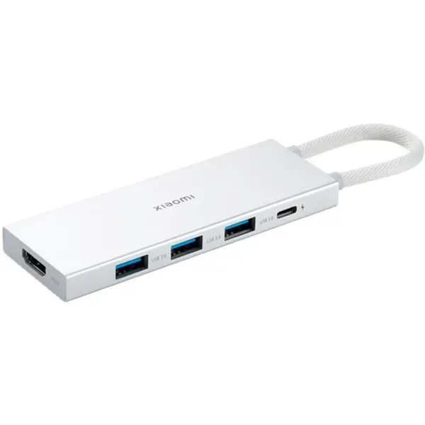 Док-станция XIAOMI 5-in-1 Type-C, Hub, белая, пластик