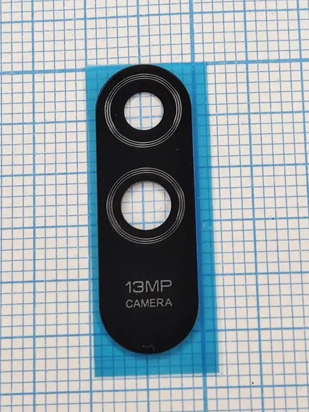 Стекло камеры для Xiaomi Redmi 9A (M2006C3LG) черное (без рамки)
