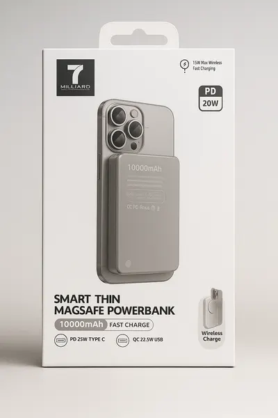 Smart Thin MagSafe Powerbank — 10000 мА·ч, 20 Вт PD, 15 Вт беспроводной быстрой зарядки магнитный внешний аккумулятор
